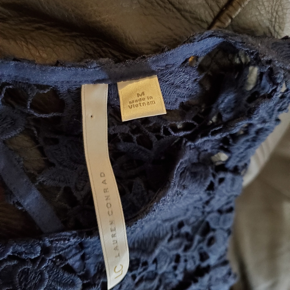 Lauren Conrad dress. Blue size medium - Picture 3 of 3